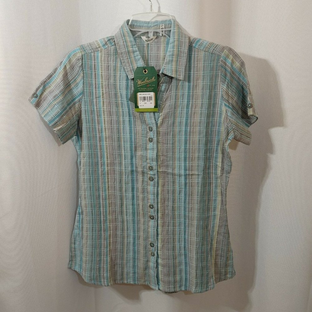 NWT Woolrich Women's Lakeside Shirt Size Medium Aq